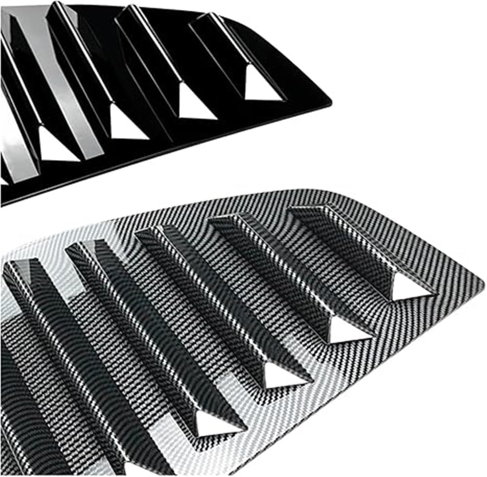 for Vw Golf 5 Mk5 Exterior Rear Side Window Louver Shutter Trim Cover On Fiber Look/Gloss Wind Blind