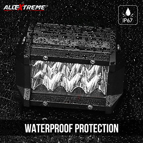 Image of AllExtreme AESBLCB 12 LED Fog Spot Beam Light Cube Bar with Mounting Bracket for Car Motorcycle Off Road Vehicle (36W, Pack of 2)