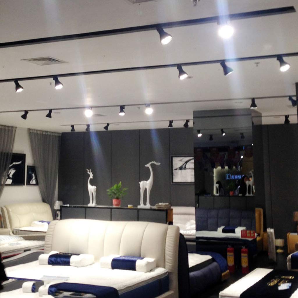 Illuminazione a binario, Faretto a soffitto Faretti a soffitto a parete Faretti a binario a LED Illuminazione per negozi commerciali, Luci per camera da letto del ristorante della cucina (Colore :