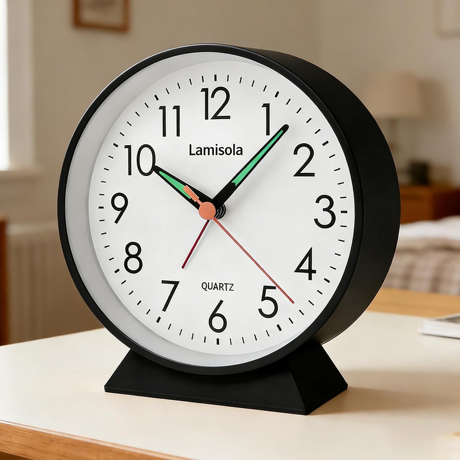 4.5 Inch Small Silent Analog Alarm...