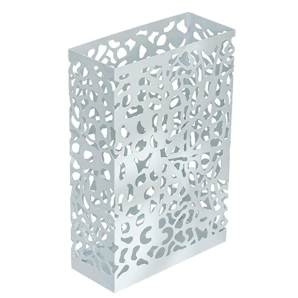 Porte-parapluie en fer forgé gris anthracite pour entrée de maison