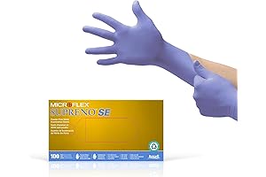 Microflex SU-690 Chemical-Resistant Disposable Nitrile Gloves