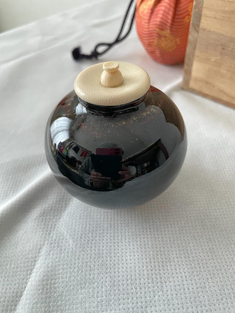 茶道具 文琳茶入 笹蔓緞子 【公式通販】