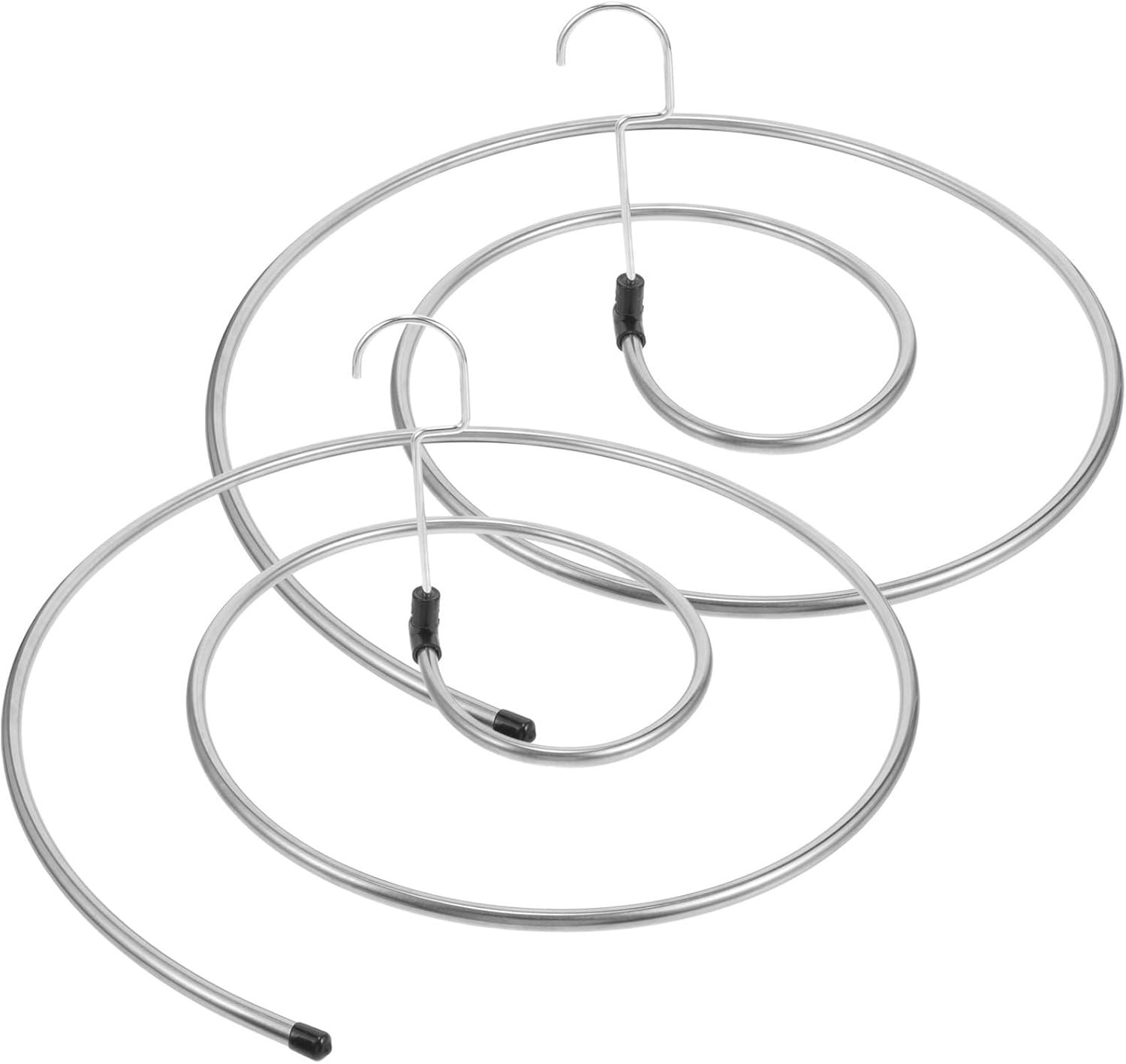 Spiral Laundry Drying Rack with 2pcs Rotating Spiral Hangers for Large Bed Sheets and Bath Towels Windproof Laundry Drying Hanger Set for Home Use Random Random Style