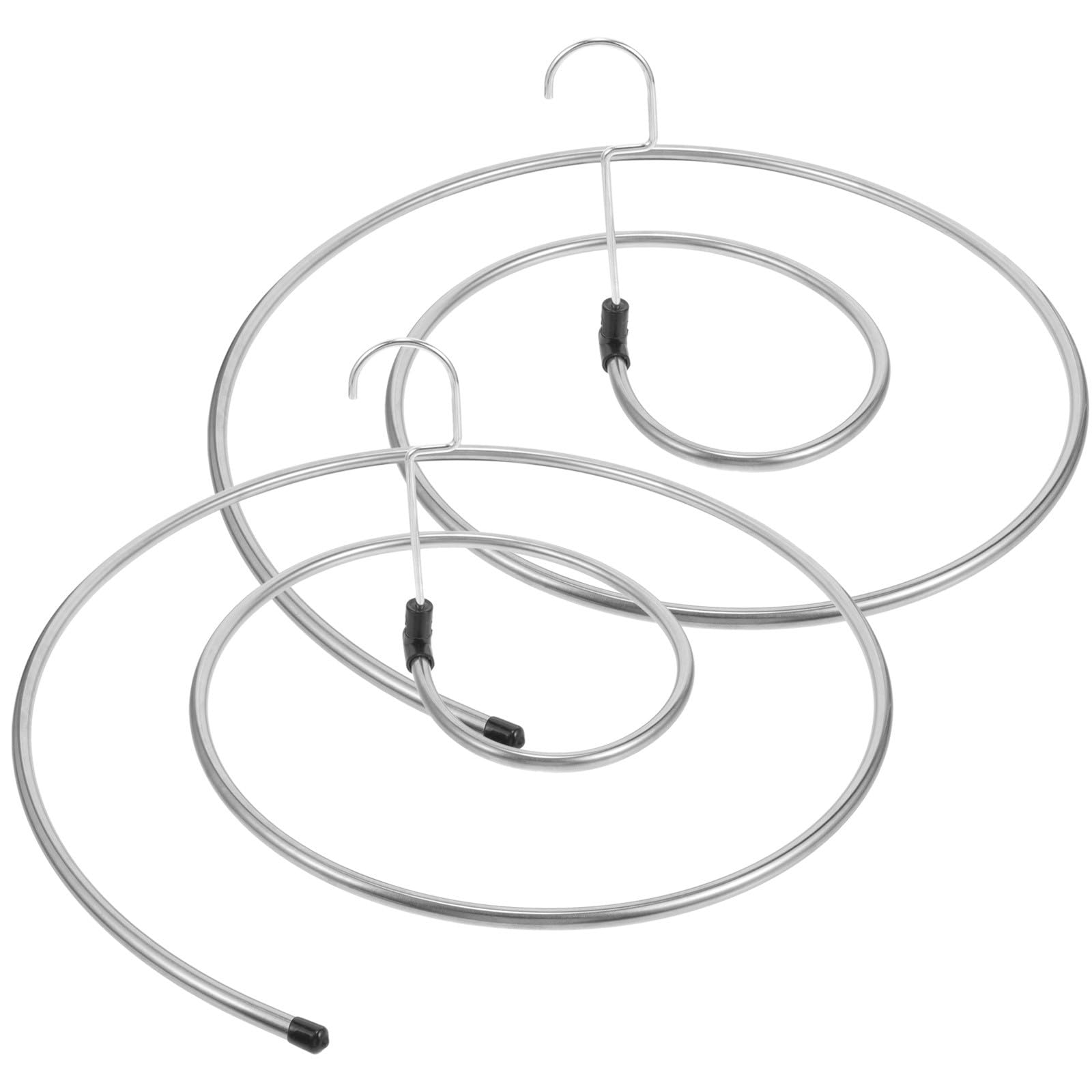 Stendibiancheria Spirale Rotante in Acciaio Inox 14X15 Pollici Set 2 Pezzi per Lenzuola Coperte Asciugamani Uso Interno e Giardino Stili multipli