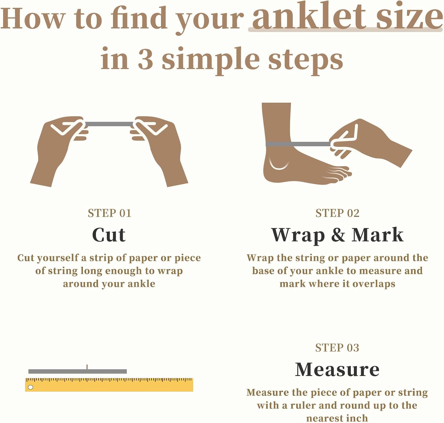 Extra Large Anklets for Women Large Ankle, 14K Real Gold Stack Anklets for Women Waterproof, 10"+2" Adjustable Non Tarnish Large Ankle Bracelets for Women Big Ankles, Ankle Bracelets Set Vacation Jewelry - Image 8