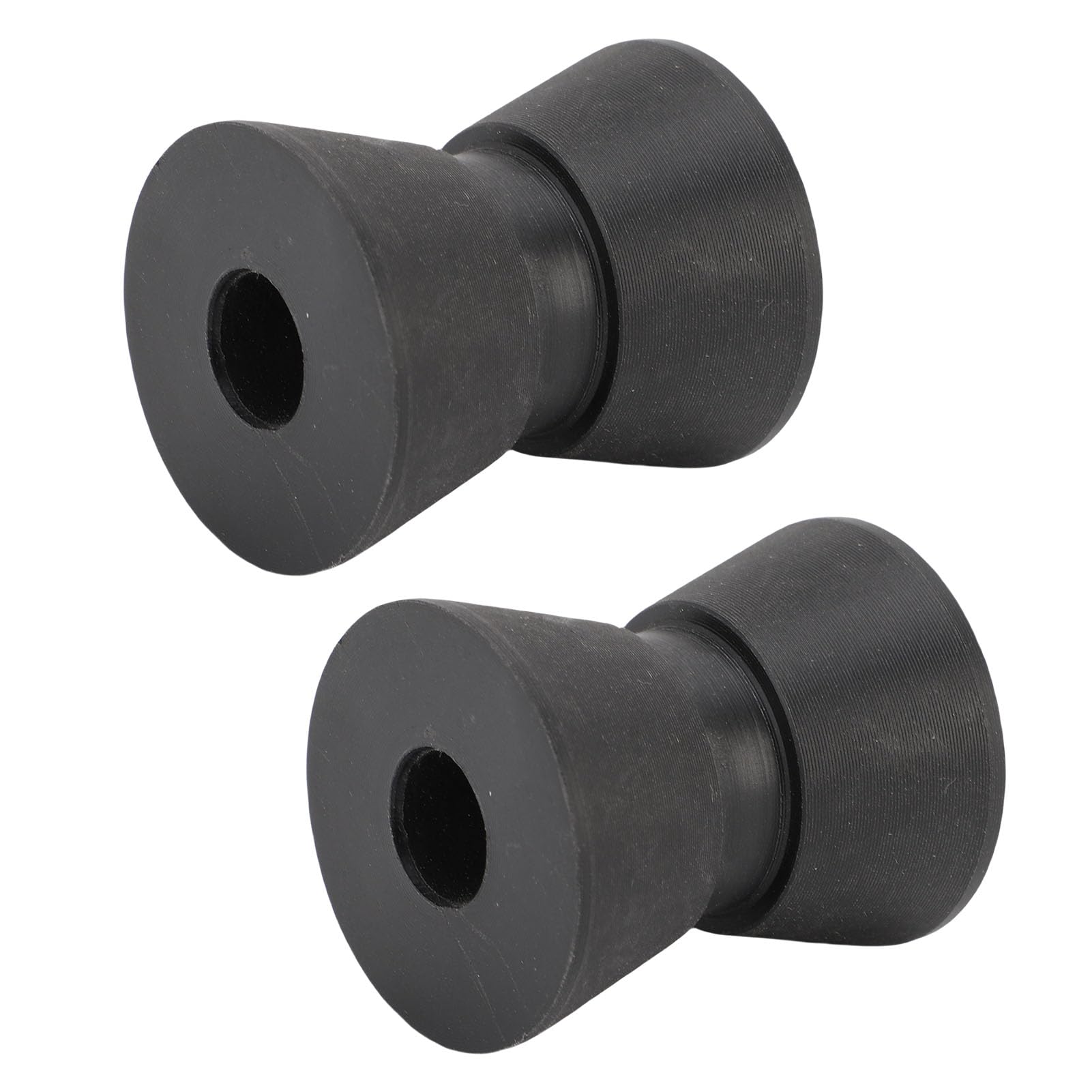 2Pcs Boat Trailer Roller, 1.5 X 1.9inch Nylon Bow Roller Assembly for Trailers Yacht Marine Motorboat, Black