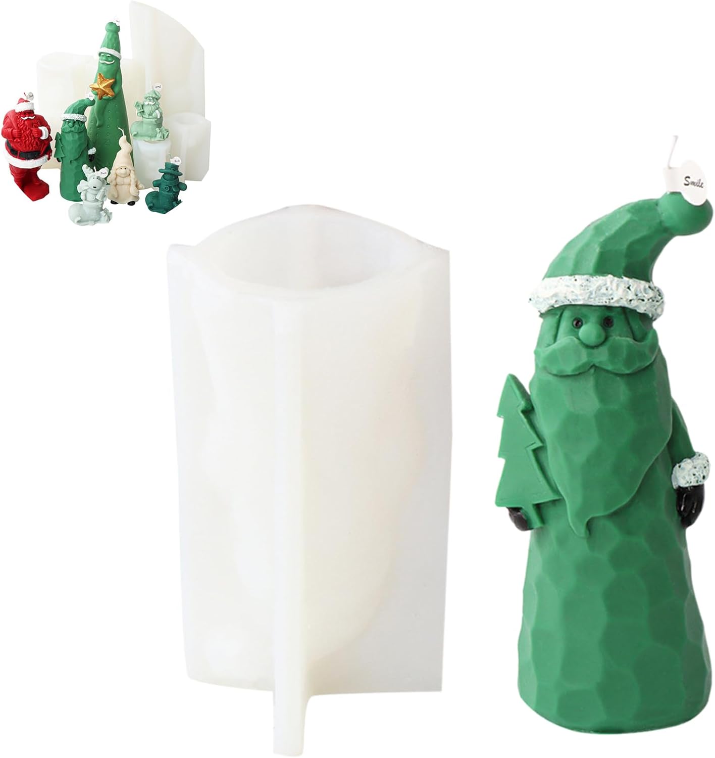 クリスマス古いシリコーン樹脂エポキシ金型クラフトクリスマス装飾用エポキシ金型石鹸作り