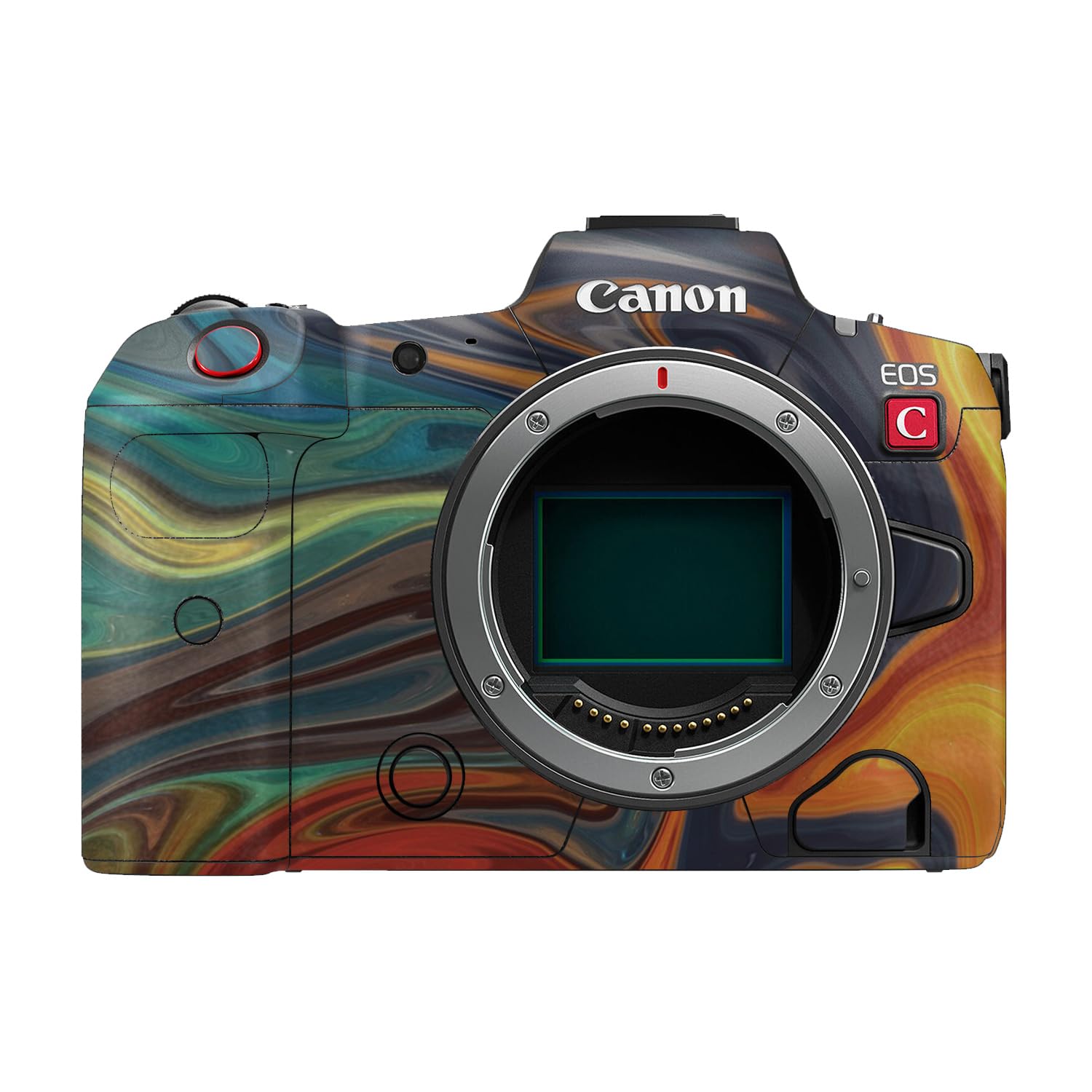 Camera Skin Compatible with Canon EOS R5C (2022) - Lava Water - Premium 3M Vinyl Protective Wrap Decal Cover - Easy to Apply | Crafted in the USA by MightySkins