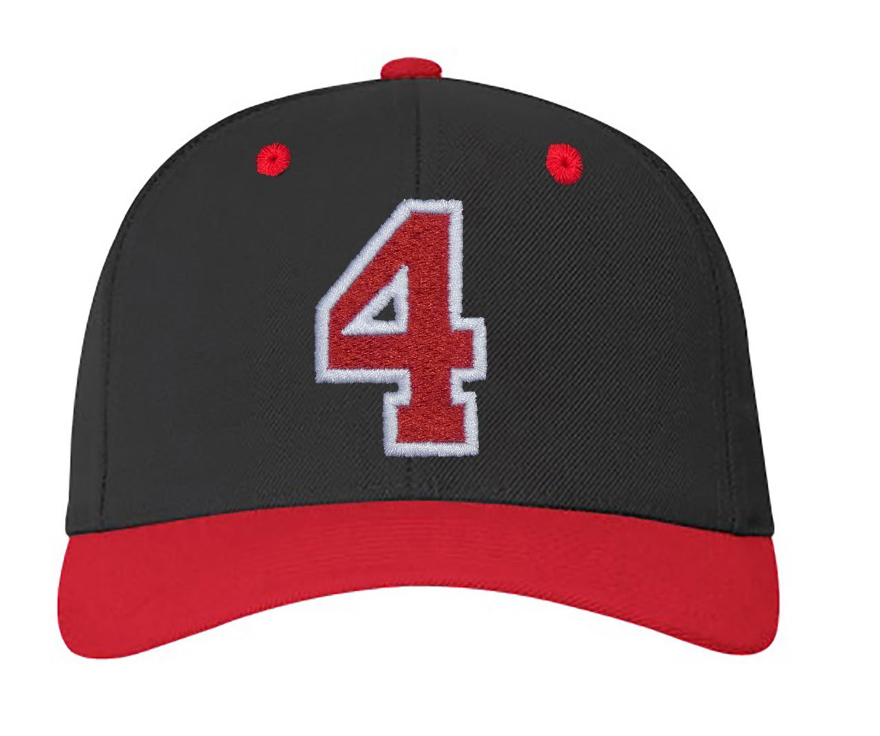 4sold ABC Letter and 23 Numbers Snapback Cap in Red Black/White with Letters A to Z (4)