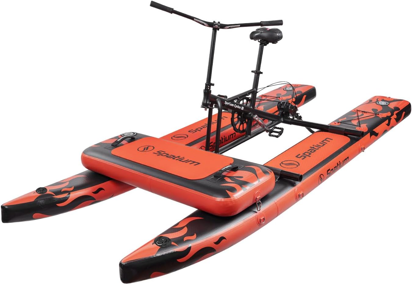 Spatium Sup Water Bike 2.0 Inflatable Pedal Boat Kayak Water Bicycles for Lake Fishing Pedal Boat More Stable and Easy to Drive on Water