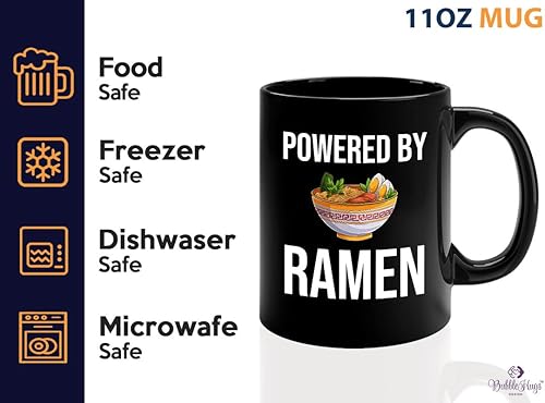Miniatura 9 de Ramen Lover - Taza de café de 11 onzas, color blanco, la educación es importante pero el ramen es importante, amantes de los alimentos, pollo,