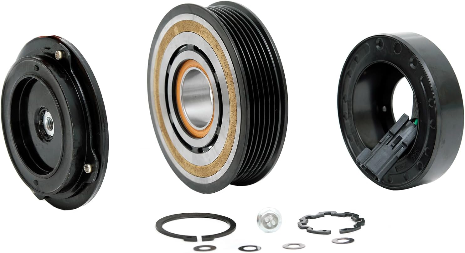 FKG AC Compressor Clutch Assembly Repair Kit fit for 2011-2019 Ford Explorer (3.5L Only)