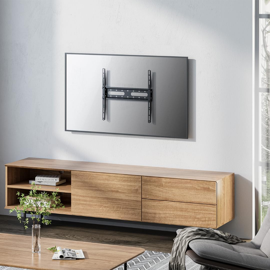 Manhattan 462266 Low-Profile Fixed Wall Bracket for 32-55" TV Black