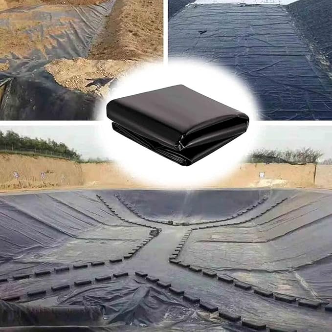 Image WHFTD Pond Liner Fish Pond Bed Liners Reinforced Landscaping Proof Moisture Reservoir River Protection Liner for Garden Landscaping Pools Fountain,3 * 10m