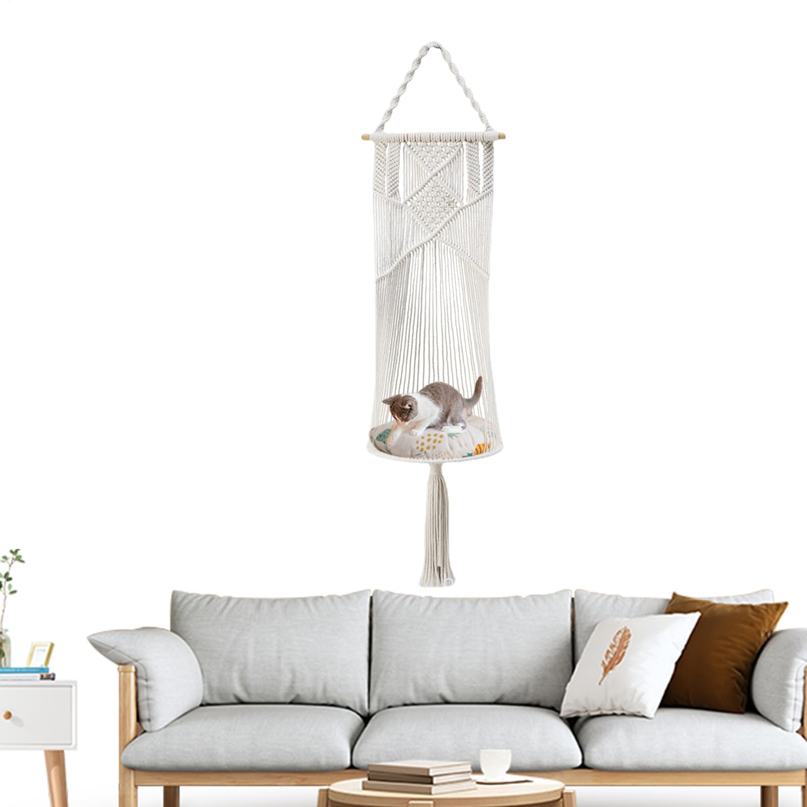 Lit balançoire pour fenêtre et coin pour chat qui s'ennuie seul