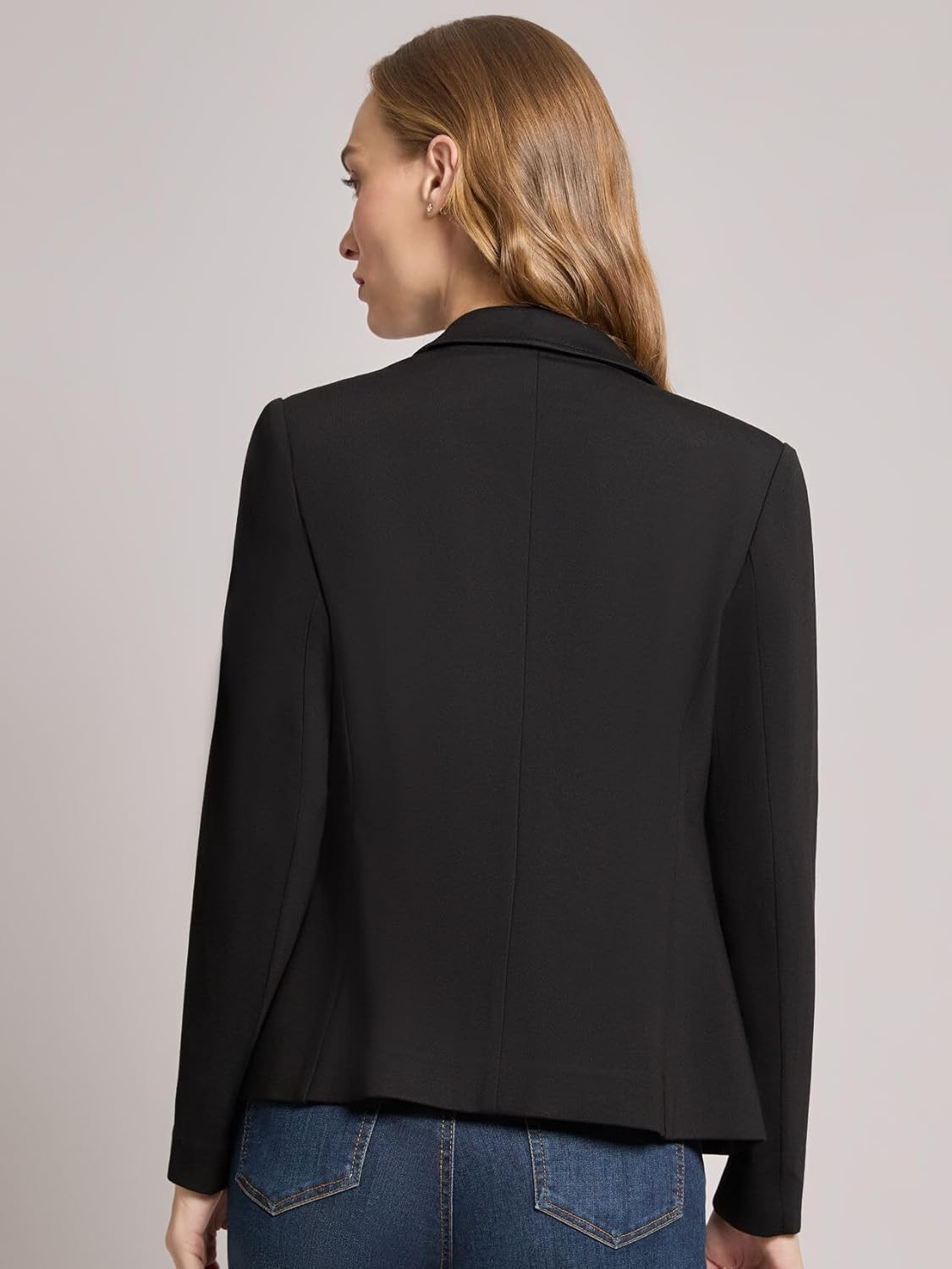 Jones New York Women's Petite Stretch Faux Double-Breasted Blazer - Image 3