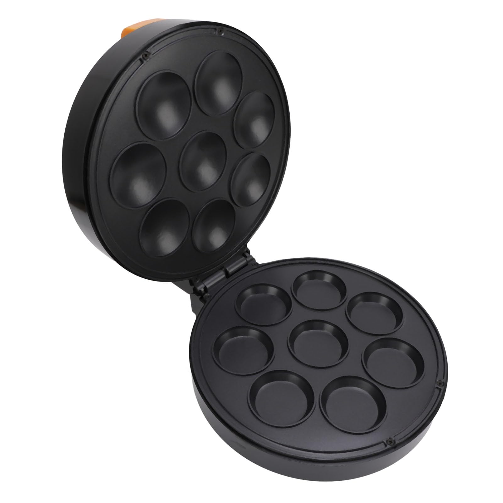 Pongnas Cake-Pop-Maker, 8 Löcher, Doppelseitige Heizung, Antihaftbeschichtung für Brownies, Muffins, Pfannkuchen, mit Kontrollleuchte für die Gewerbliche Bäckerei zu Hause (EU-Stecker 220V)