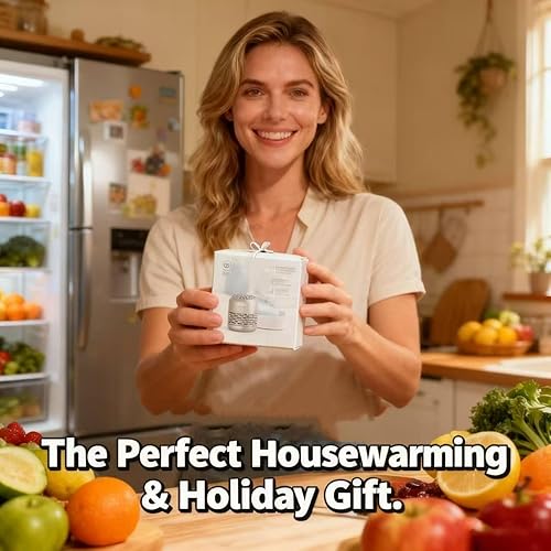 Vista 5 de HOMIKE Desodorizador para refrigerador, eliminador de olores, dura hasta 10 años para automóvil, armario, armario de zapatos, refrigerador