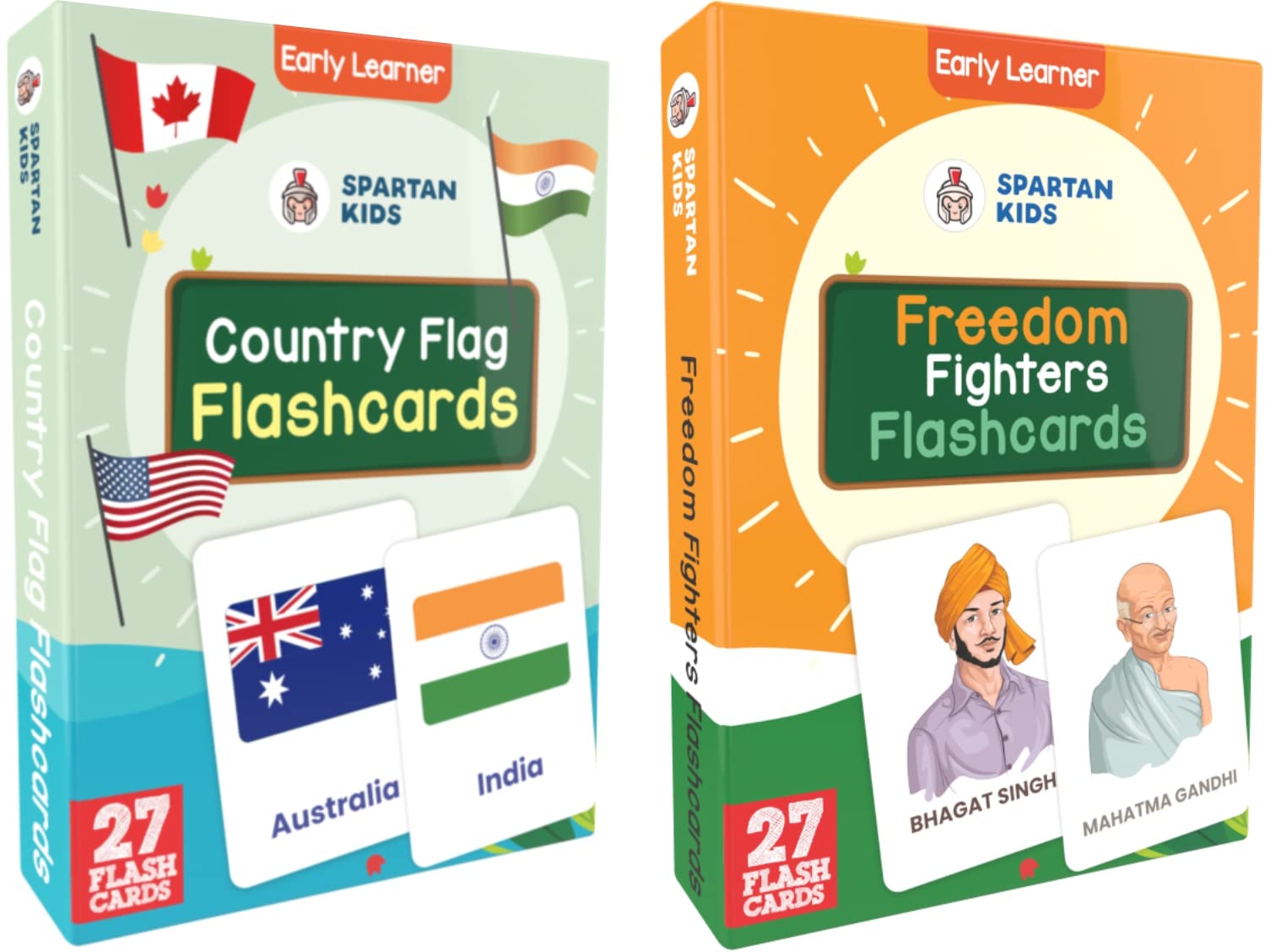Buy SPARTAN KIDS® Flash cards for Kids Country s and Freedom Fighters