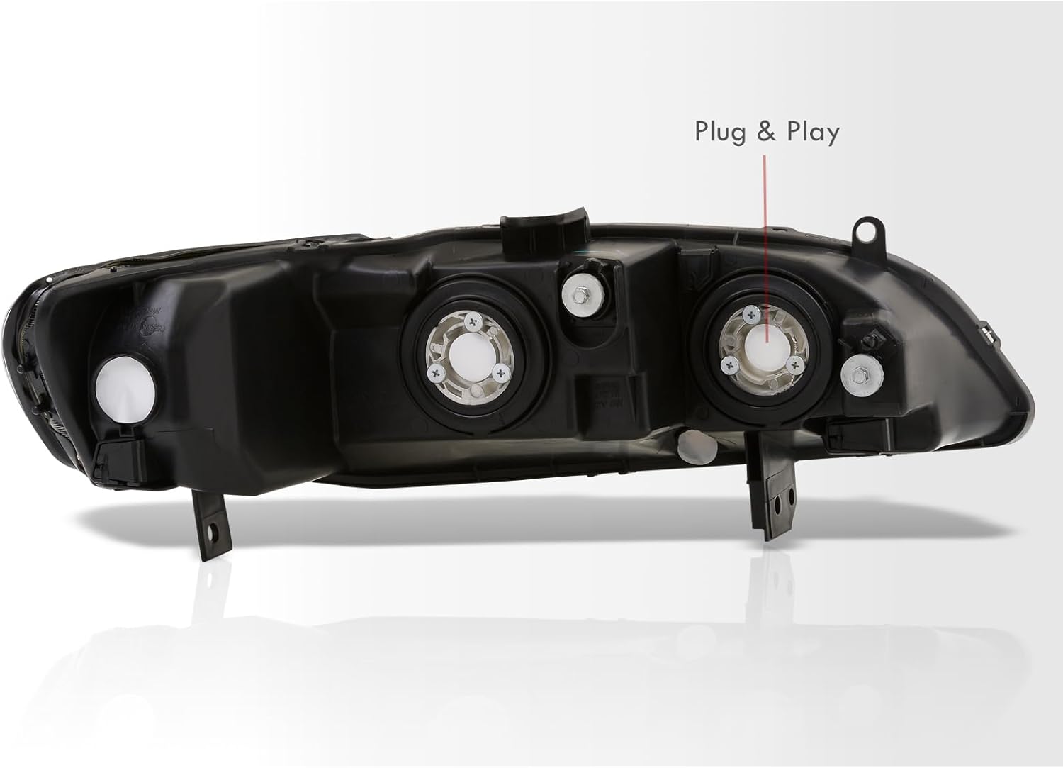 AJP Distributors JDM Front Bumper Driving Signal Headlights Head Lights Lamps Assembly Pair Left & Right Compatible/Replacement For Accord CG6 CG5 Sedan Coupe 1998 1999 2000 2001 2002 98 99 00 01 02