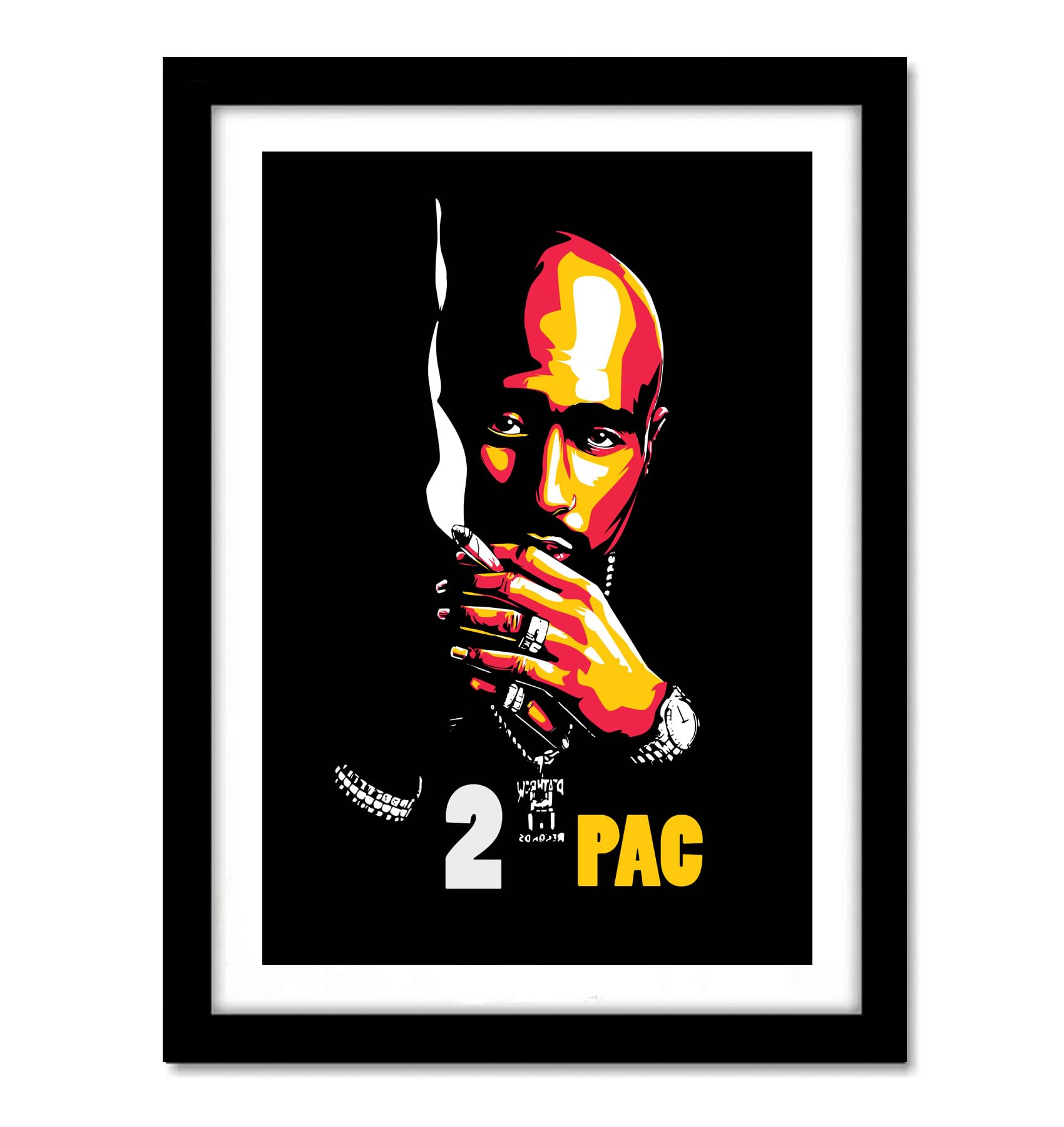 Good Hope - Tupac Shakur Pop Artwork Frame For Room & Office (10 x 13 Framed Poster) Multicolor Hollywood Singer Frame Posters Singers Photo Frames for wall decor bedroom studio livingroom dining hall & Office wall decoration