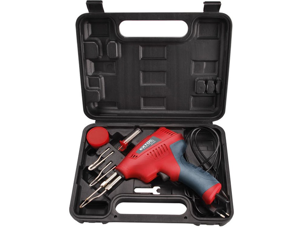 Transformateur de pistolet à souder Soudure SG 500, flux 3 pannes à souder et valise de transport, 1 pièce, rouge, 8894510