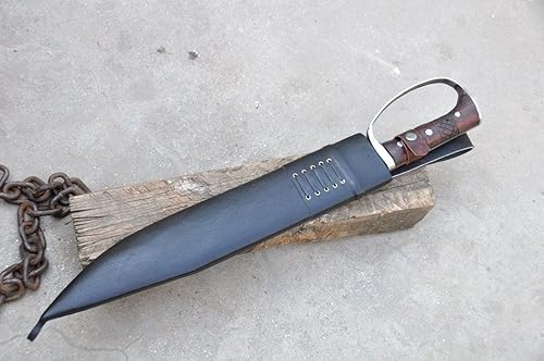 Miniatura 7 de Cuchillo de machete D-Guard de 18 pulgadas - Cuchillo de machete - Machete hecho a mano - Equilibrio de agua templada - Listo para usar - Cuchillos