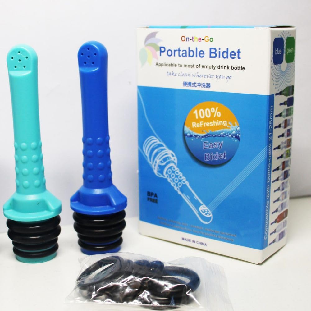 2PCS Backpacking Bidet - Portable Bidet for Toilet - Travel Bidets Universal Shower Pipe for Traviling Compatible with — view 6