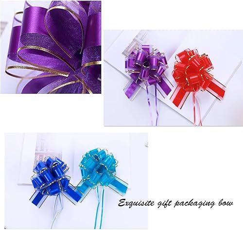 Miniatura 38 de 6 lazos de tracción de 6 pulgadas para regalo, fiesta, cumpleaños, vacaciones, regalos de flores Rosa
