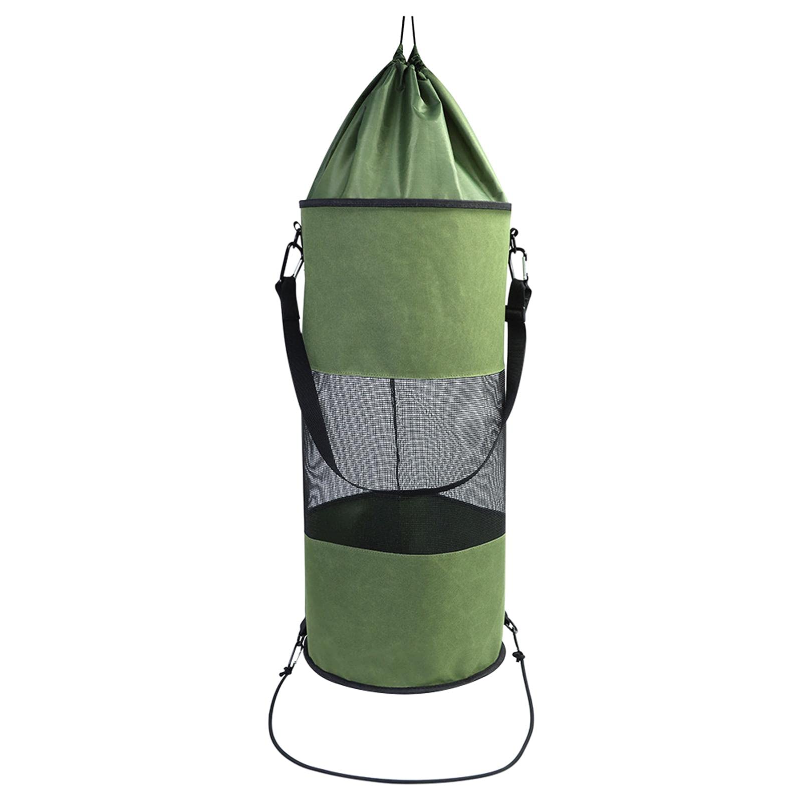 Hanging Outdoor For Kayak Camper Storage Portable Mesh Washable Boat Trash Bag(Green)