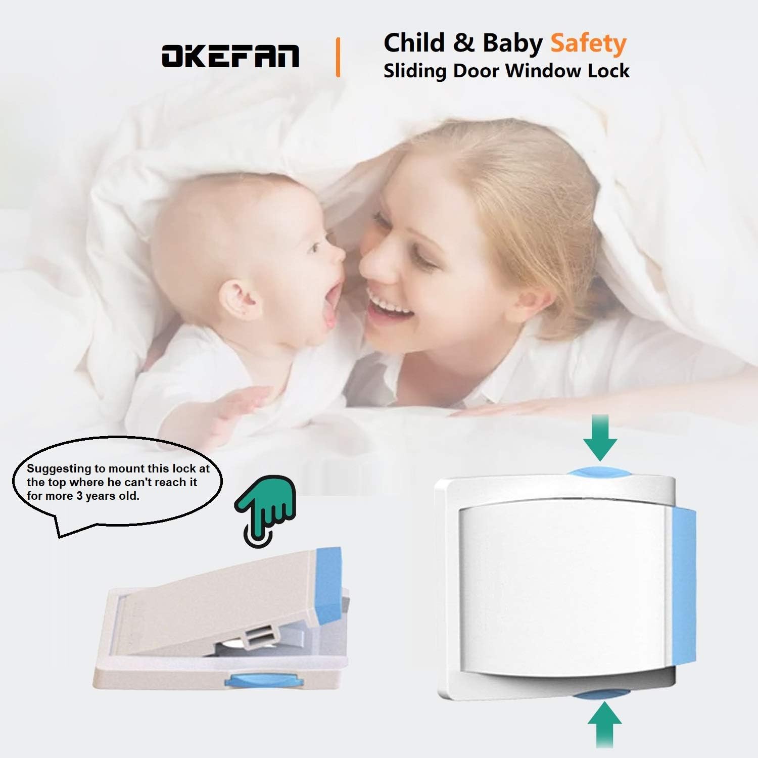 Niño seguridad cerraduras Â © - Pack de 6 Longitud ajustable versátil Gabinete Cerraduras. Bebé Seguridad Cerraduras se puede utilizar como armario, cajón Lock, en armarios, refrigeradores, aparatos, asientos de inodoros, etc. Esencial bebé Proofing herra