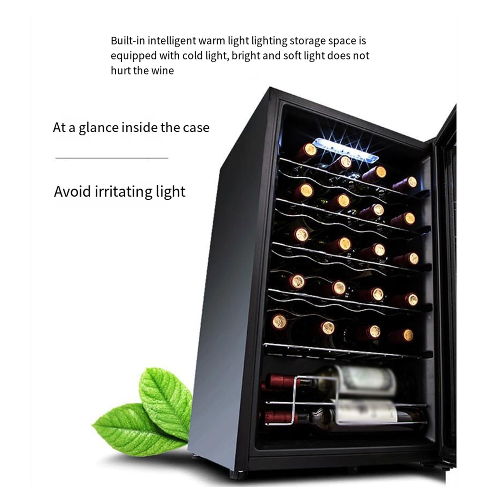 Refrigerador de vino inteligente de temperatura constante de 70L, refrigerador eléctrico para bebidas de té para el hogar, refrigerador de vitrina,B