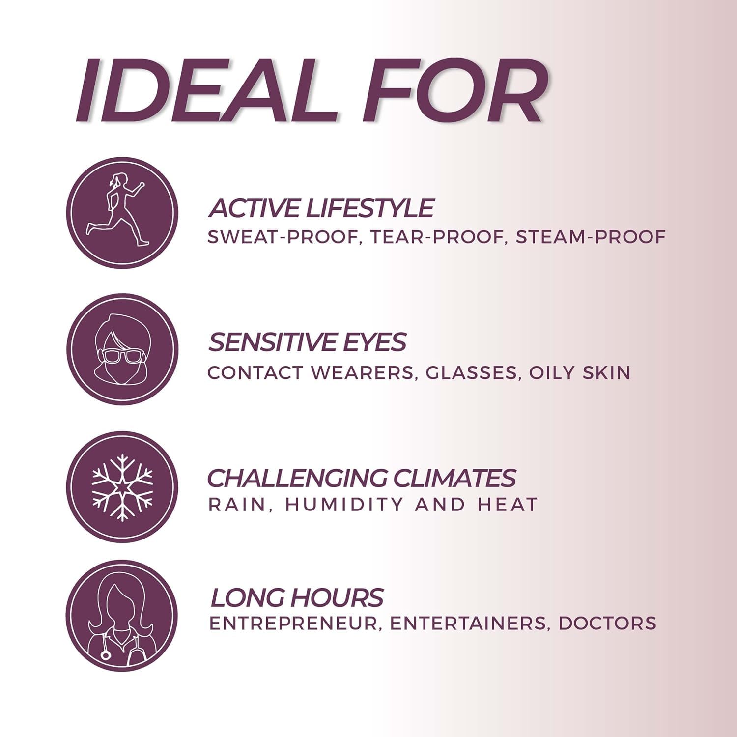 Blinc Eyebrow Mousse, Extreme Hold Tinted Eyebrow Gel with Peptides and Vitamins A & E, Natural Finish, Long-Wearing - Image 4
