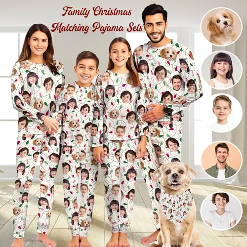 D-Story Personalized Family Christmas Matching Pajama Sets - Custom Christmas Pajamas for Family Sleepwear2