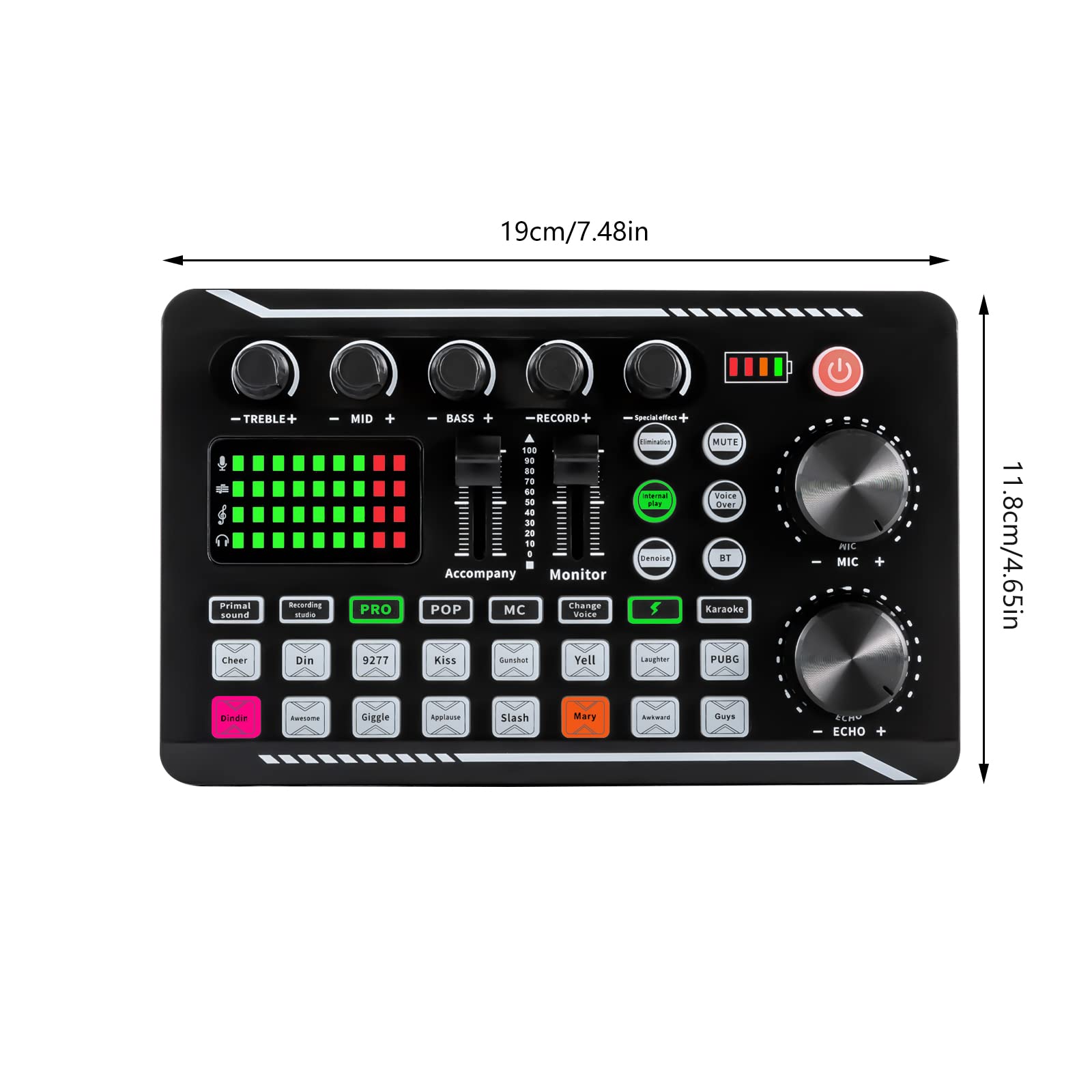 Depusheng DJ Studio Mixeur Pro 4 Canaux USB Bluetooth 48V Phantom Power Son  HD Interface Intuitive Compatible PC/Mac/iOS Idéal pour Streaming Live et  Enregistrement : Amazon.fr: Instruments de musique et Sono