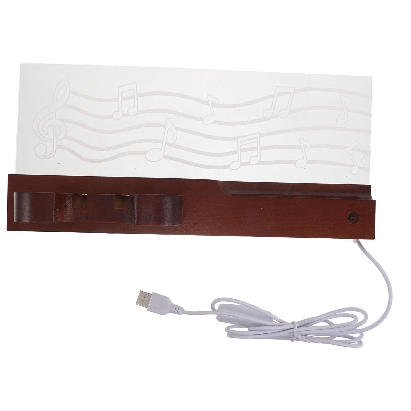 Gitarren Wandhalterung mit LED Beleuchtung Plektrumfach USB Betrieben Wandständer für Akustikgitarre E-gitarre und Ukulele Platzsparend Belastbar