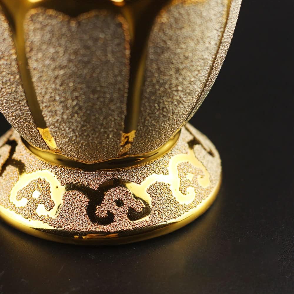 Ceramic Lamp Base Buddha Headlight Adjustable Fire Control Switch Oil Lamp Home Emergency Lighting Kerosene Lamp Holiday Decor Hurricane Lights Antioxidant Glass Light