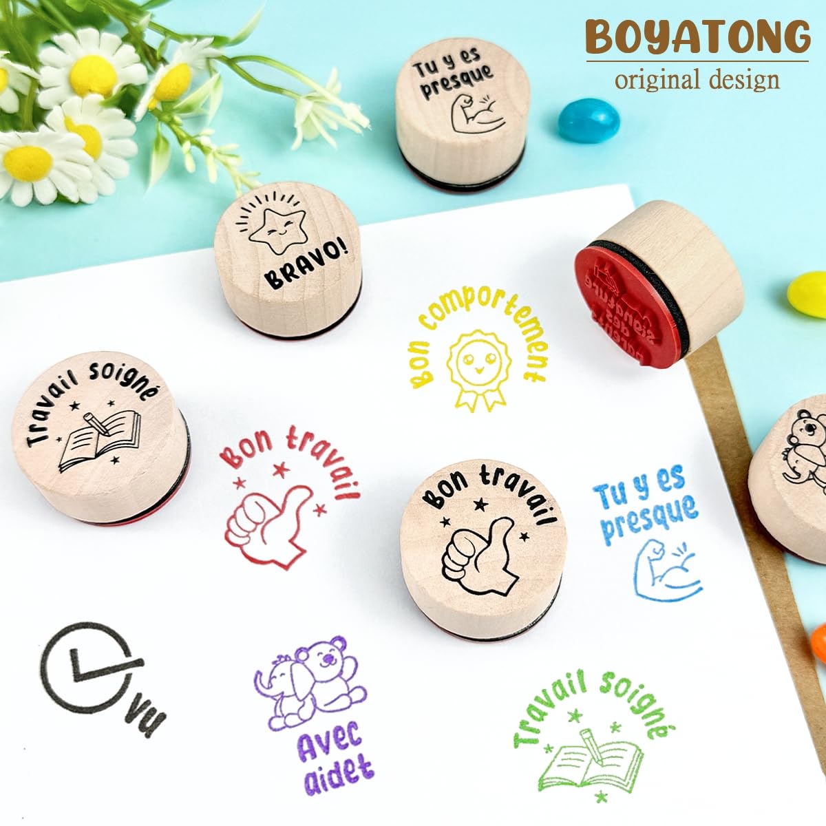 Tampon De Récompense Pour Enseignant Tampon Auto-encreur