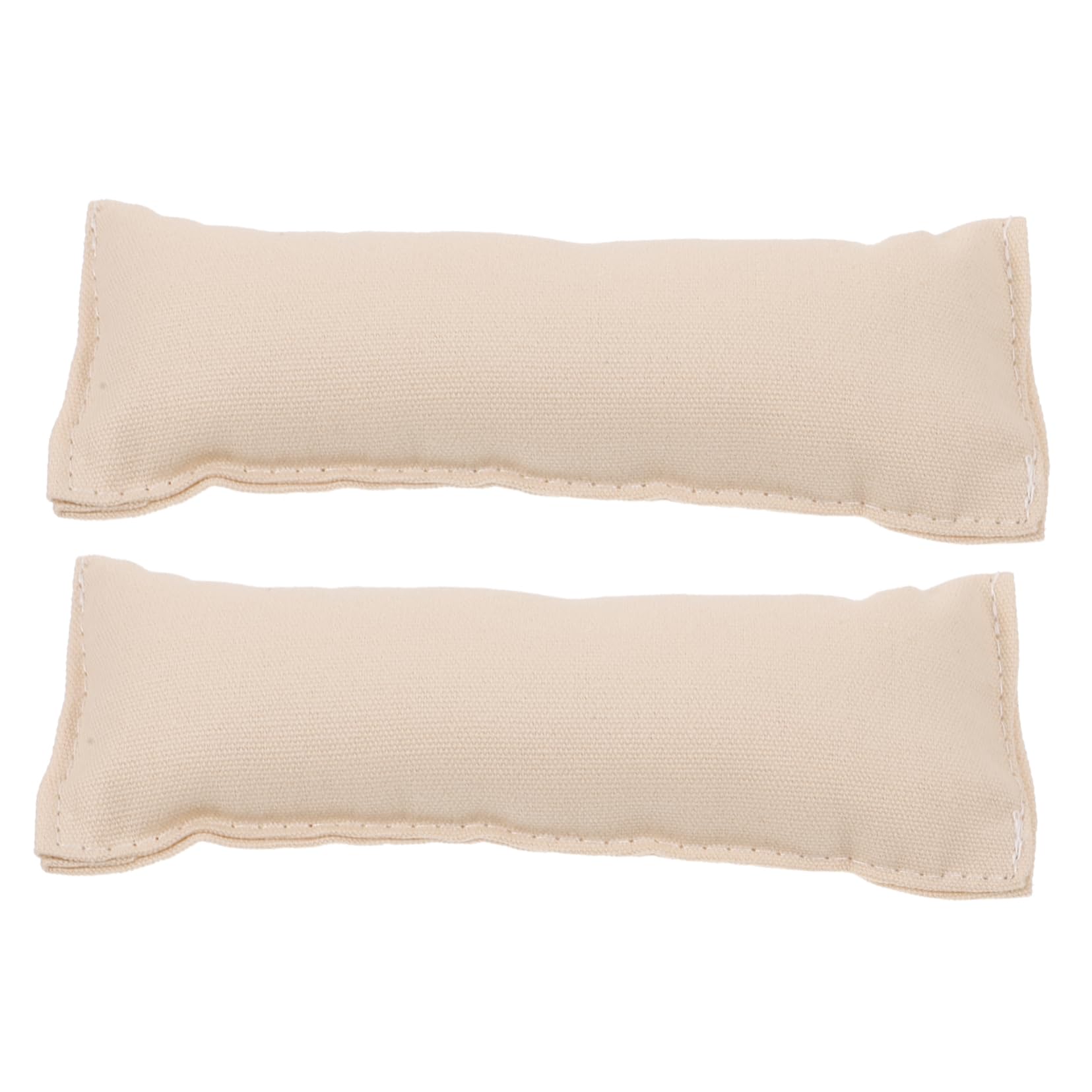 2pcs Cotton Computer Wrist and Elbow Pads Creamy White Slip Keyboard Mat Ergonomic Desk Support for Office Desktop