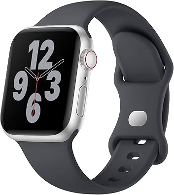 Silicone Band Compatible with Apple Watch Bands for Women 40mm 44mm 45mm 46mm 38mm 41mm 42mm 49mm Ultra Men, Sport Strap for iWatch Bands Series 10 9 8 7 6 5 4 3 SE