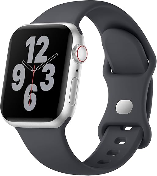 Silicone Band Compatible with Apple Watch Bands for Women 40mm 44mm 45mm 46mm 38mm 41mm 42mm 49mm Ultra Men, Sport Strap for iWatch Bands Series 10 9 8 7 6 5 4 3 SE