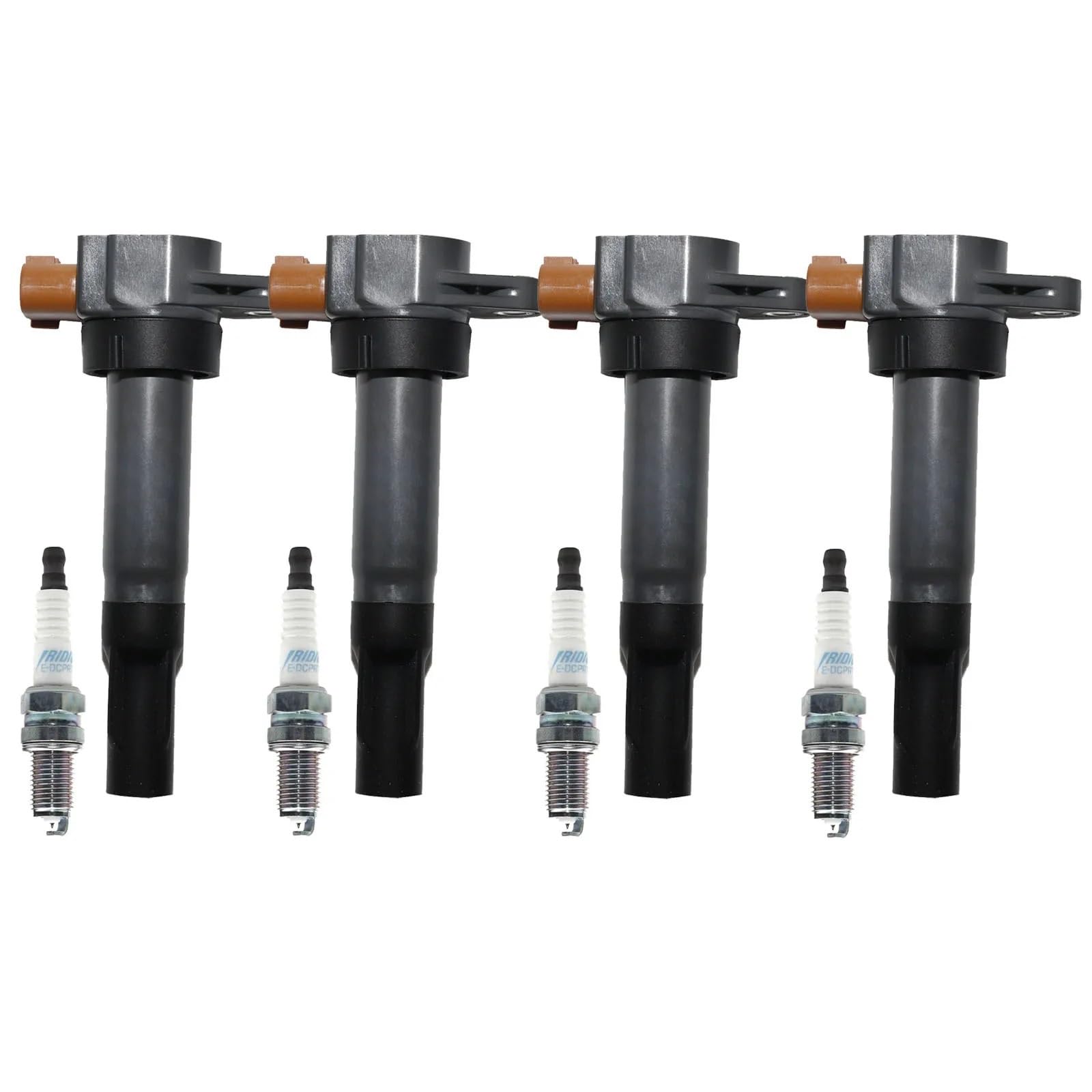 Bobina de encendido del coche Bobina de encendido y bujías para SUZUKI ALTO 1.0L K10B / SWIFT ZC71S 2009 .2L .4L K12B K14B Regiones(4pcs)