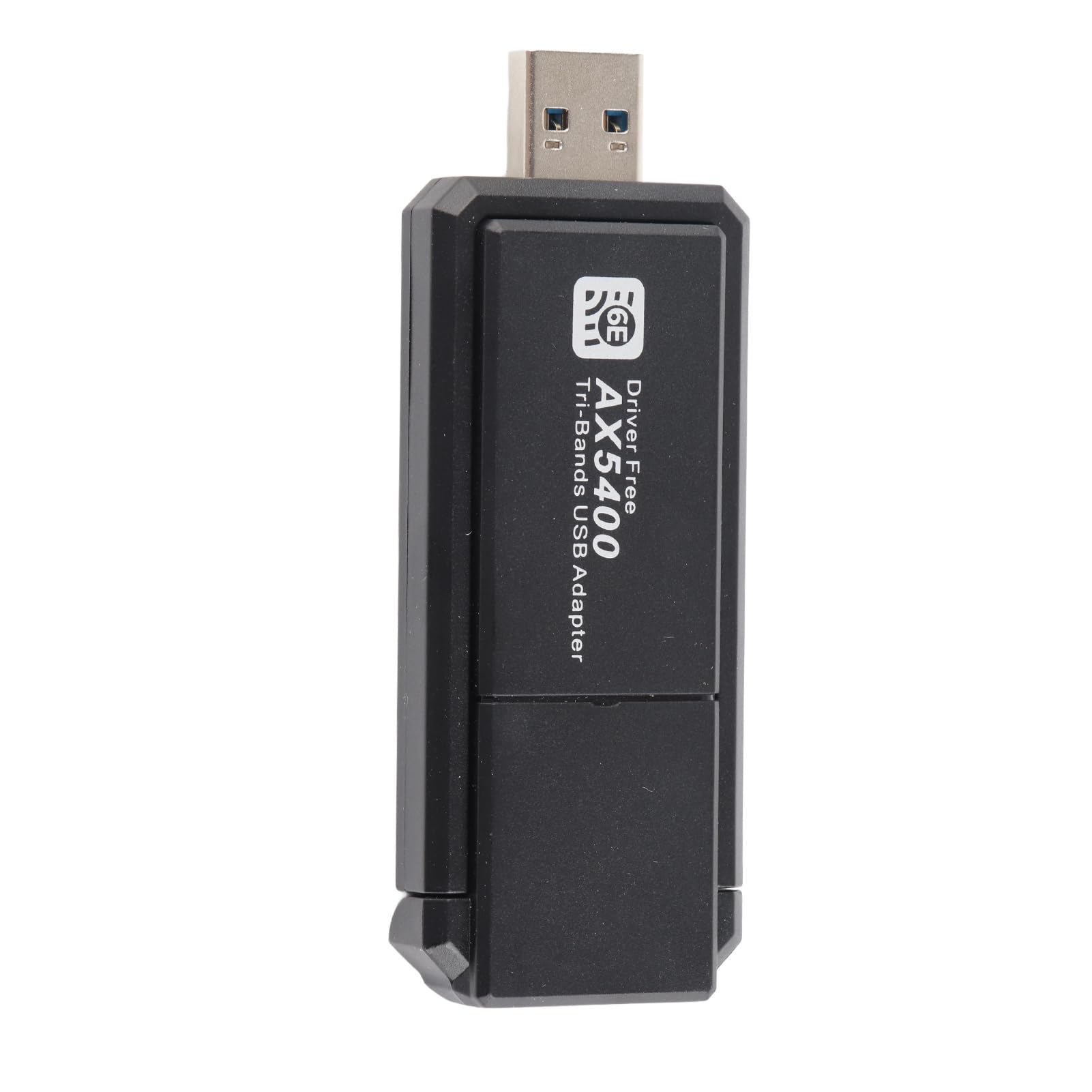 Eacam Adattatore di Rete WiFi 6E, Scheda di Rete USB 5400Mbps con Tripla Banda 2.4G 5G 6G per 10 11, Adattatore di Rete Wireless