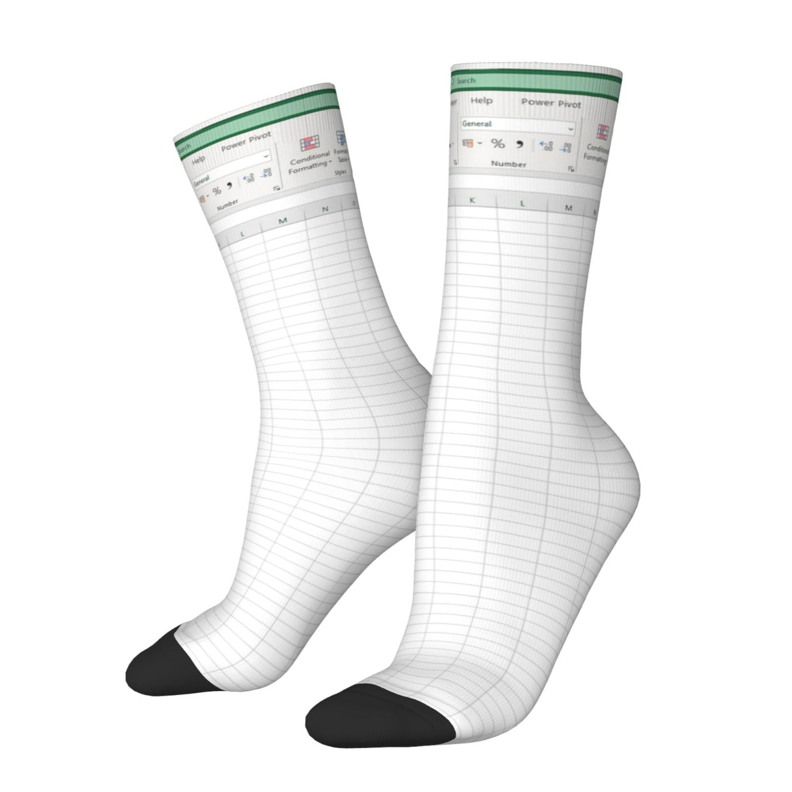 SEVEBJ Math Formulas Blackboard Socks For Women Men Soft Novelty Crew Socks Athletic Socks Funny Crazy Dress Socks Blank Excel Sheet