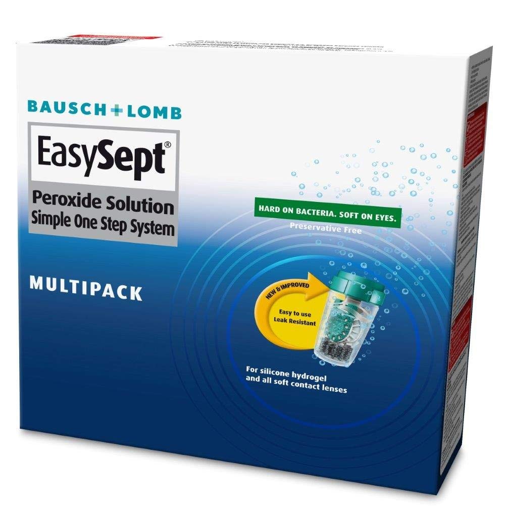 EASYSEPT Peroxide Solution Simple One Step System Multipack Bausch and Lomb,3 x 360ml