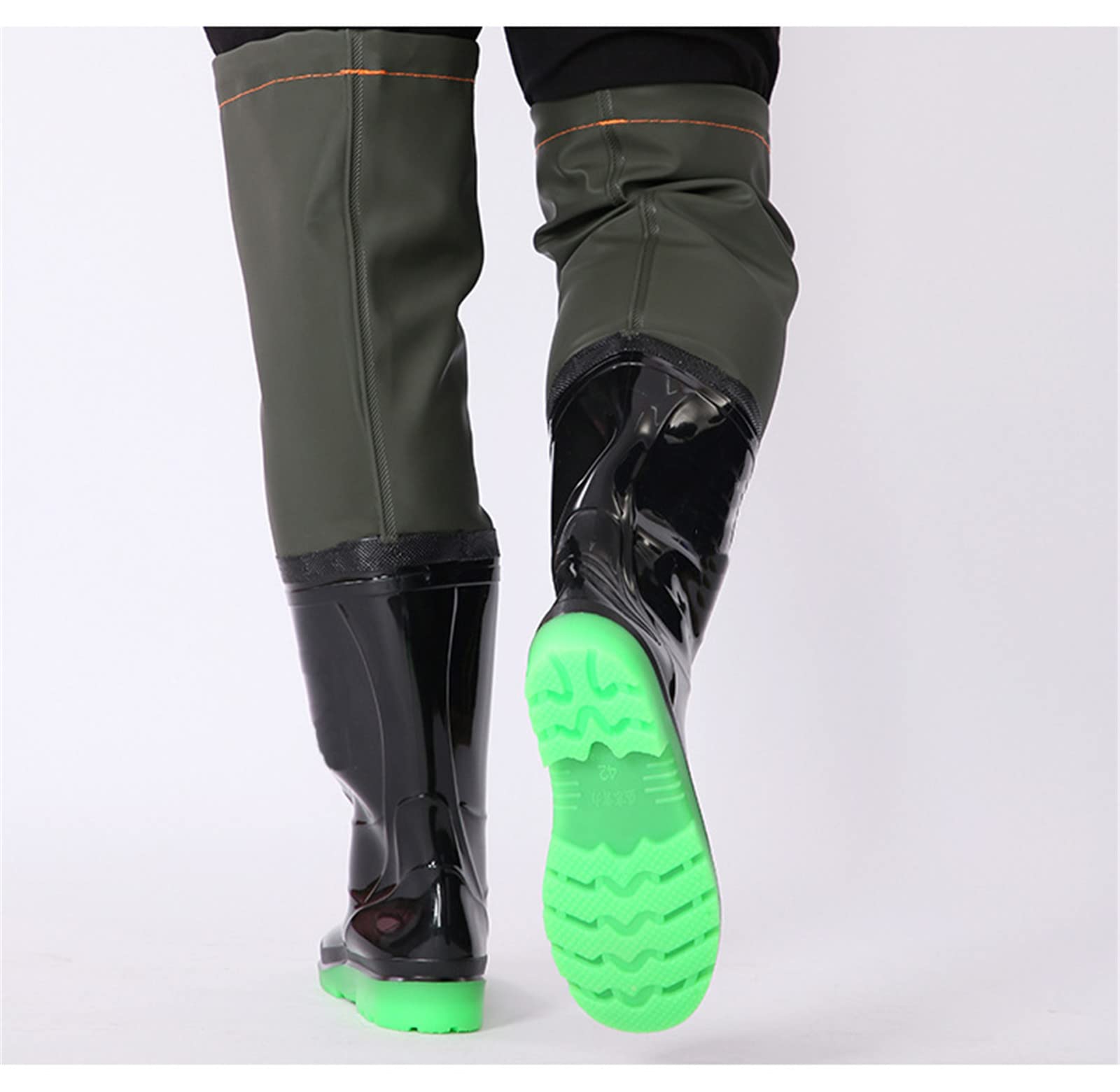 Waders Traspiranti Antiscivolo per Pesca, Caccia, Agricoltura E Sport Acquatici - Calzature Leggere, Durevoli E Impermeabili per Uomini E Donne,39EU,Green