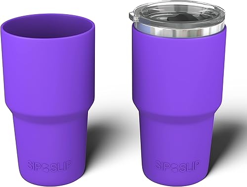 Funda de silicona para vasos, compatible con vasos Yeti, RTIC, Ozark Trail, Magellan y más. Fundas aisladas personalizadas para enfriar latas (30