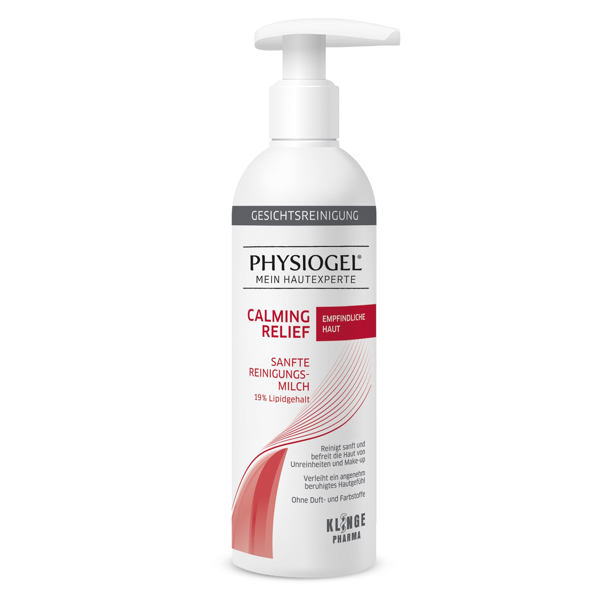PHYSIOGEL Calming Relief Sanfte Reinigungsmilch 200 ml - sanfte Gesichtsreinigung für empfindliche Haut - beruhigt und reinigt die Haut sanft und befreit sie von Verunreinigungen und Make-up