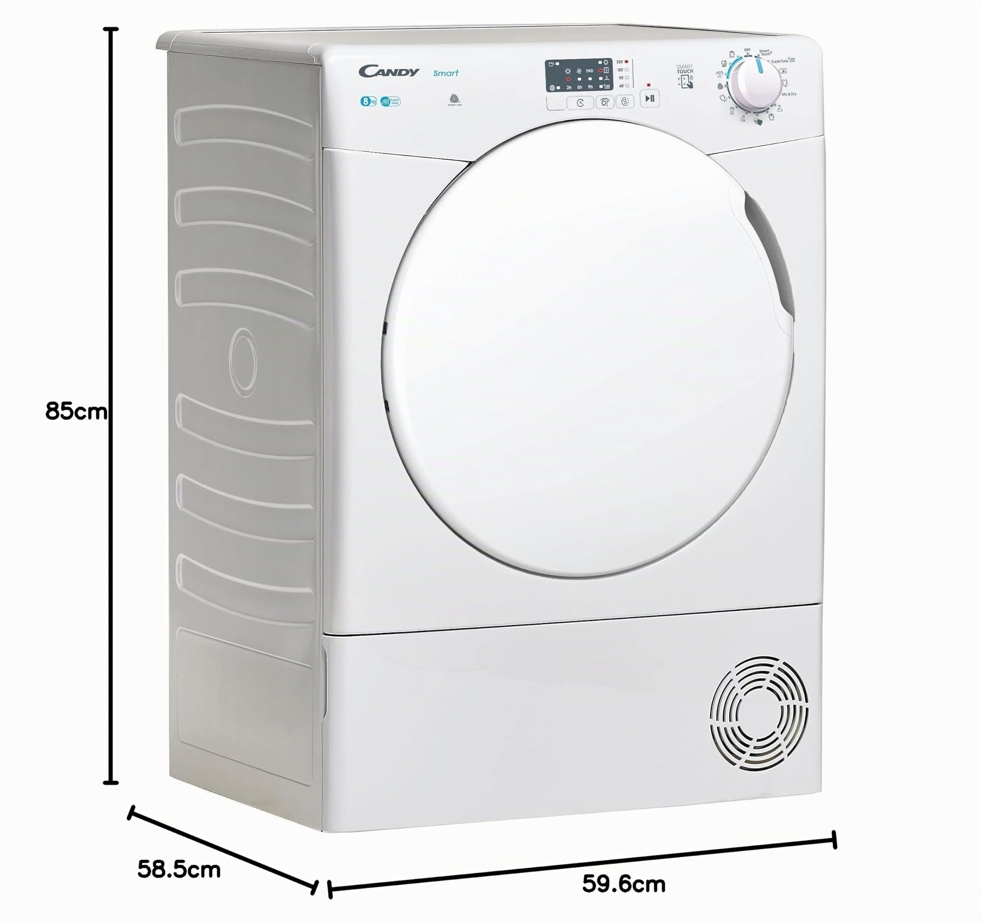 Asciugatrice 8 Kg Classe B Condensazione 58,5 cm CSE C8LF-S